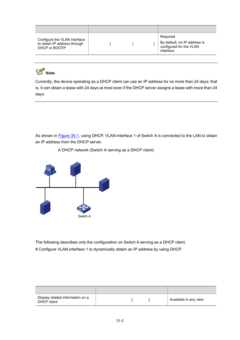 Dhcp client configuration example | H3C Technologies H3C WX3000 Series Unified Switches User Manual | Page 328 / 686