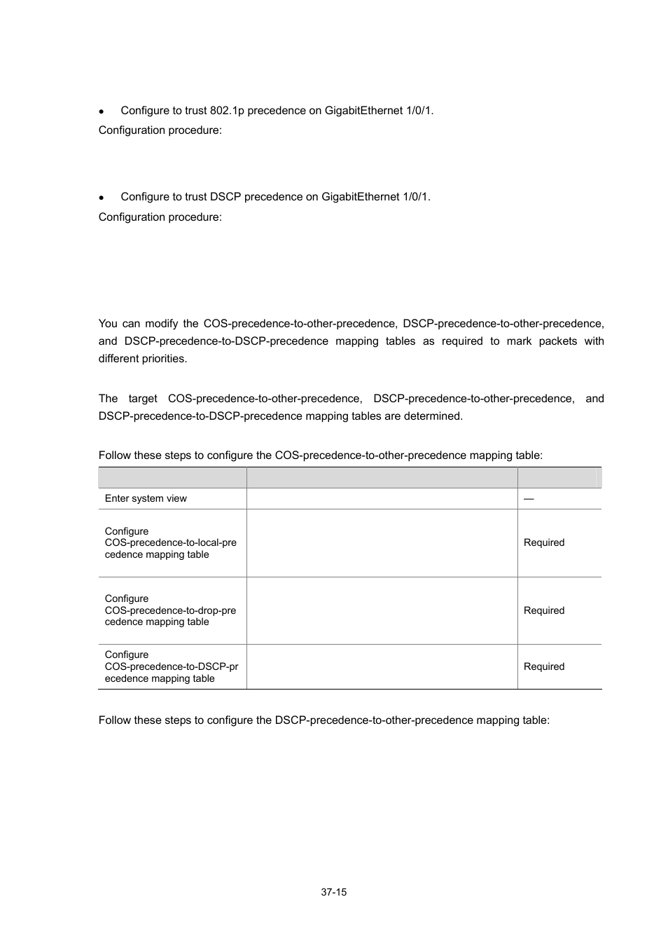 Configuring priority mapping | H3C Technologies H3C WX3000 Series Unified Switches User Manual | Page 359 / 686