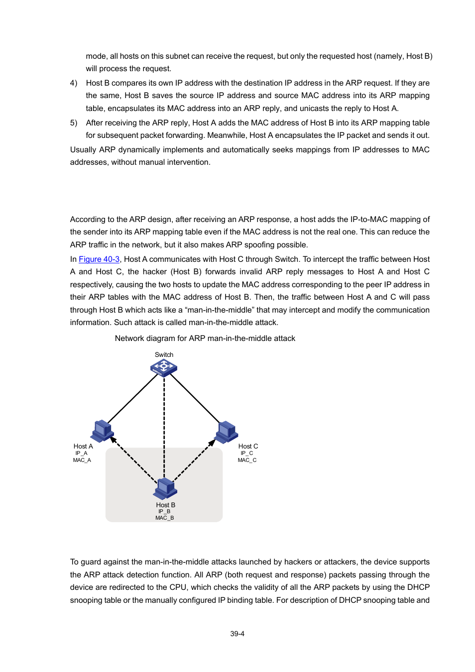 Introduction to arp attack detection | H3C Technologies H3C WX3000 Series Unified Switches User Manual | Page 399 / 686