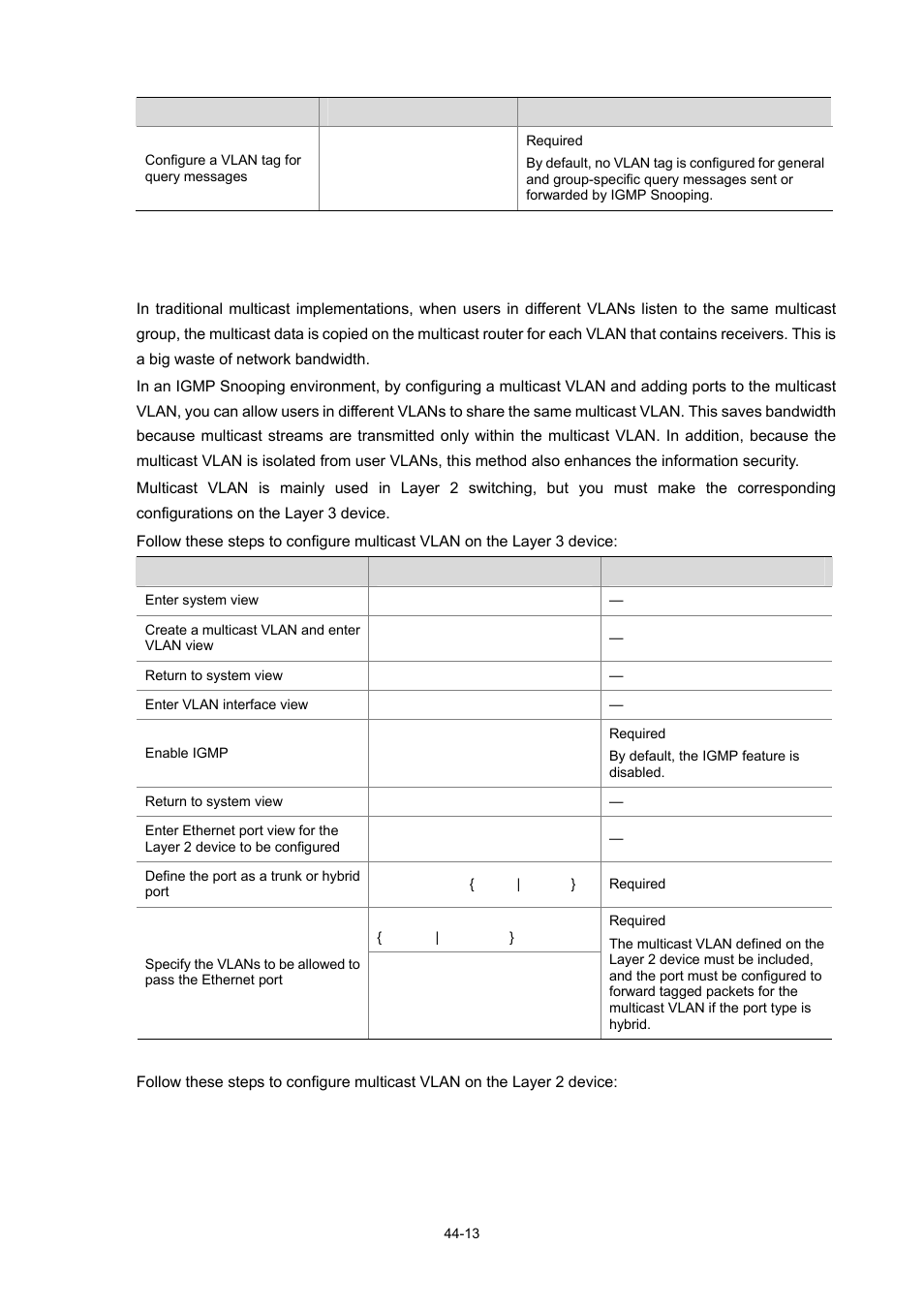 Configuring multicast vlan | H3C Technologies H3C WX3000 Series Unified Switches User Manual | Page 443 / 686