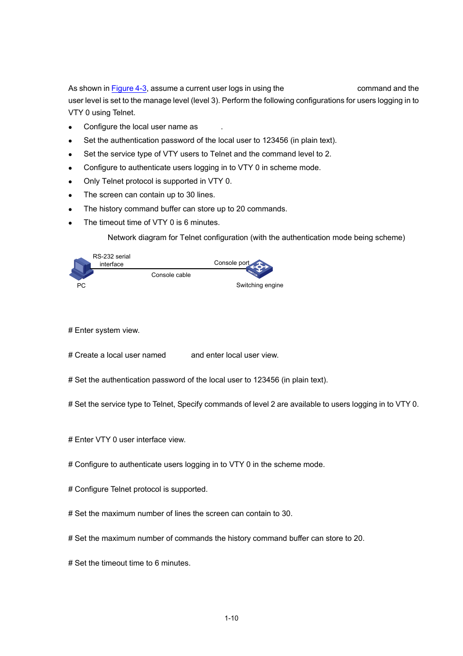 Configuration example, Network requirements, Configuration procedure | H3C Technologies H3C WX3000 Series Unified Switches User Manual | Page 50 / 686
