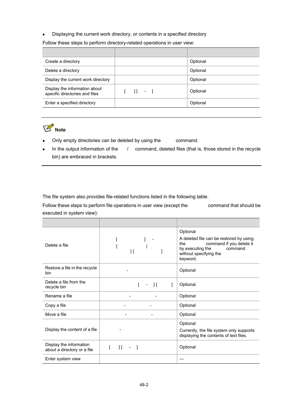 File operations | H3C Technologies H3C WX3000 Series Unified Switches User Manual | Page 509 / 686