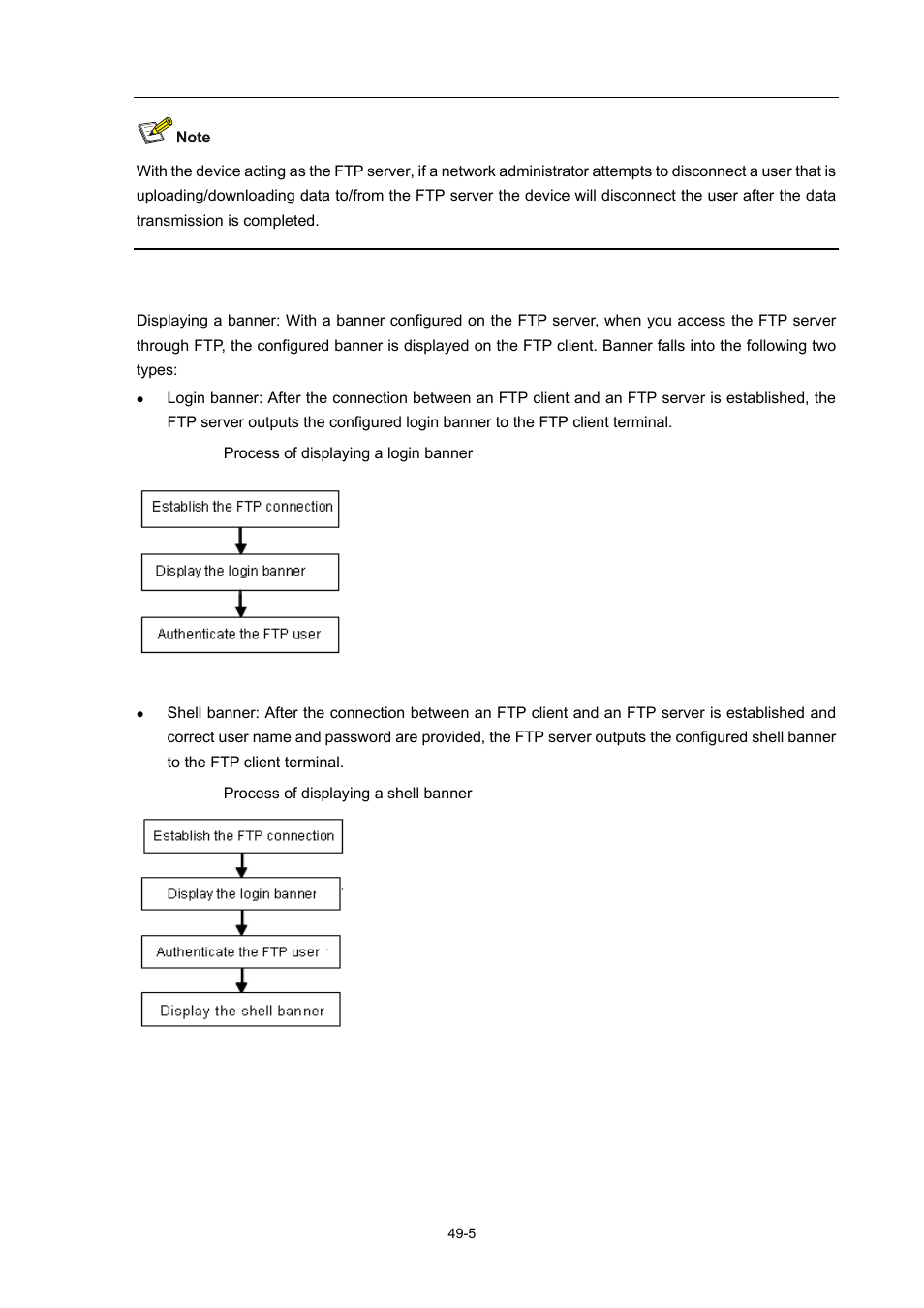 Configuring the banner for an ftp server | H3C Technologies H3C WX3000 Series Unified Switches User Manual | Page 518 / 686