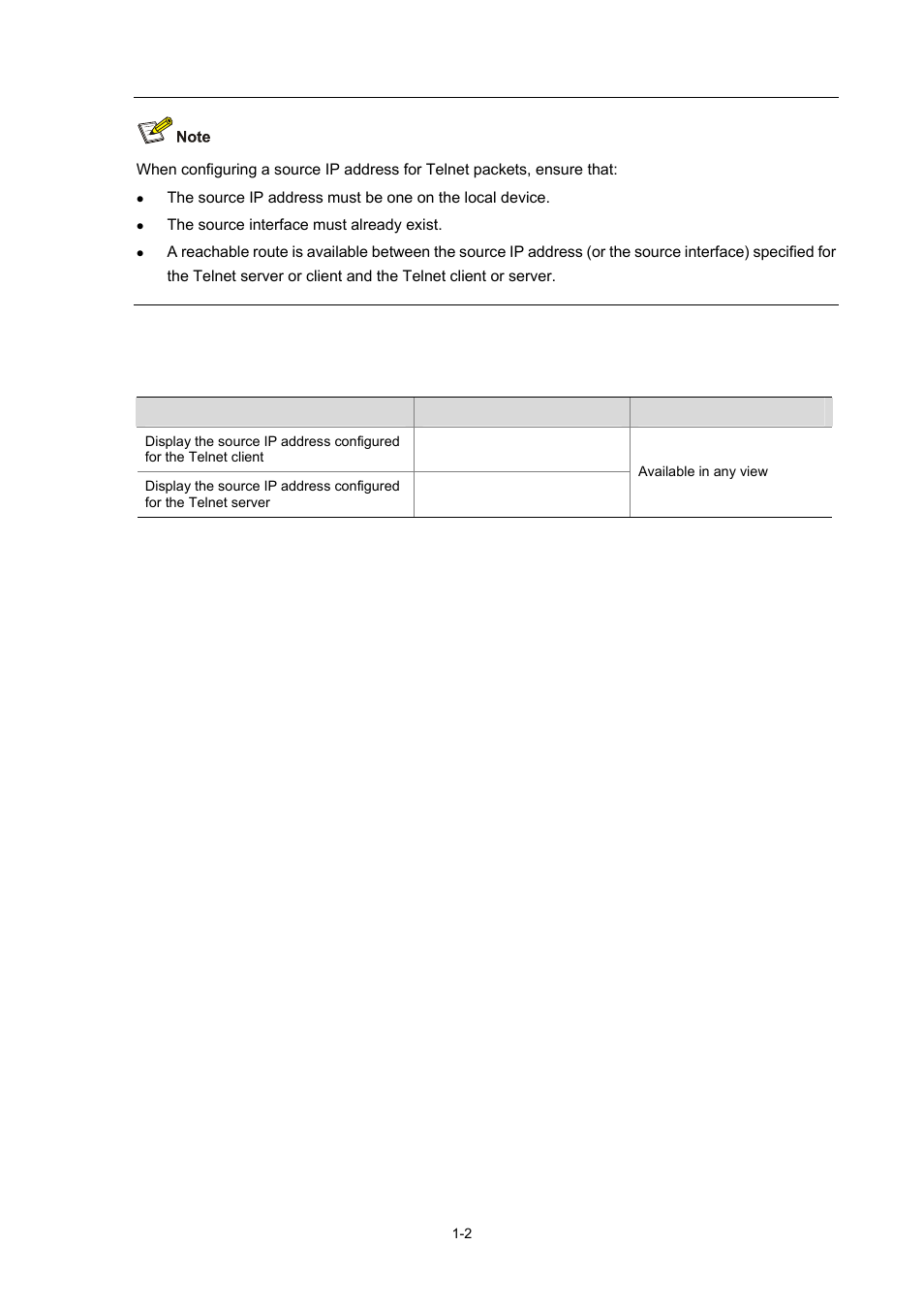 Displaying source ip address configuration | H3C Technologies H3C WX3000 Series Unified Switches User Manual | Page 62 / 686