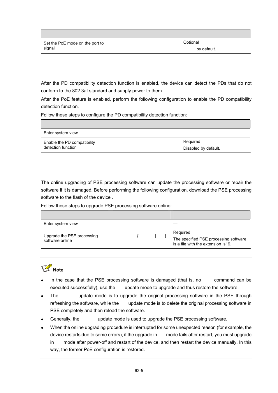 Upgrading the pse processing software online | H3C Technologies H3C WX3000 Series Unified Switches User Manual | Page 635 / 686