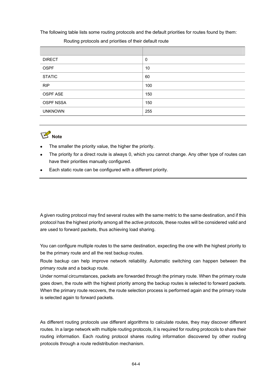 Load sharing and route backup, Routing information sharing | H3C Technologies H3C WX3000 Series Unified Switches User Manual | Page 645 / 686