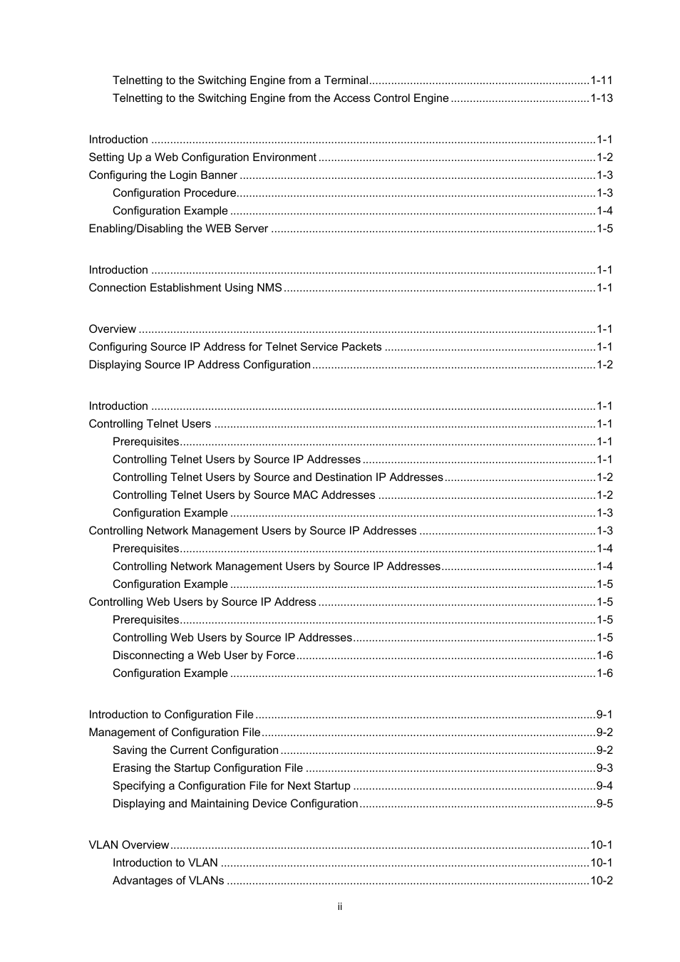 H3C Technologies H3C WX3000 Series Unified Switches User Manual | Page 7 / 686