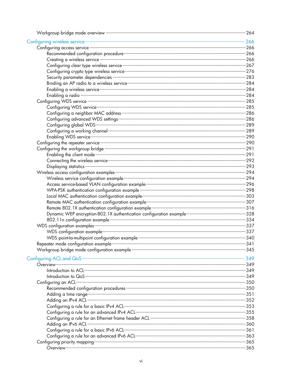 H3C Technologies H3C WA3600 Series Access Points User Manual | Page 11 / 447