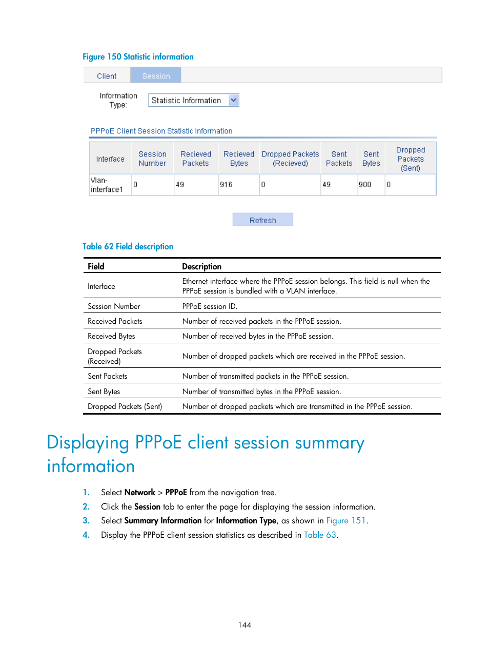 Figure 150, As described in, Table 62 | H3C Technologies H3C WA3600 Series Access Points User Manual | Page 157 / 447