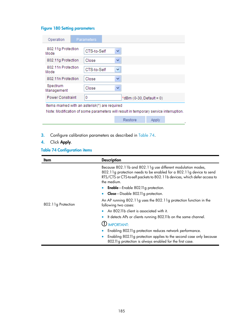 H3C Technologies H3C WA3600 Series Access Points User Manual | Page 198 / 447