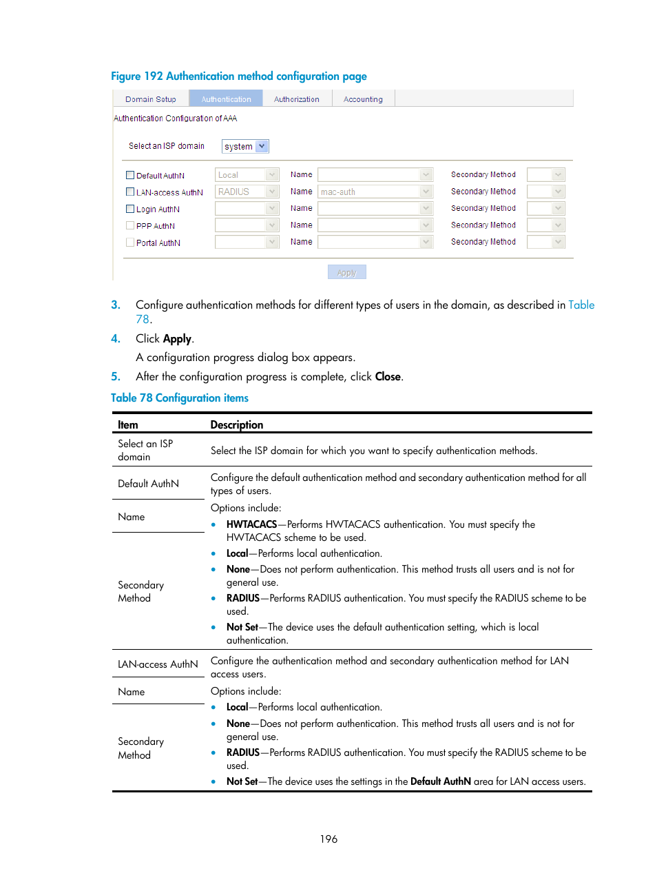 H3C Technologies H3C WA3600 Series Access Points User Manual | Page 209 / 447