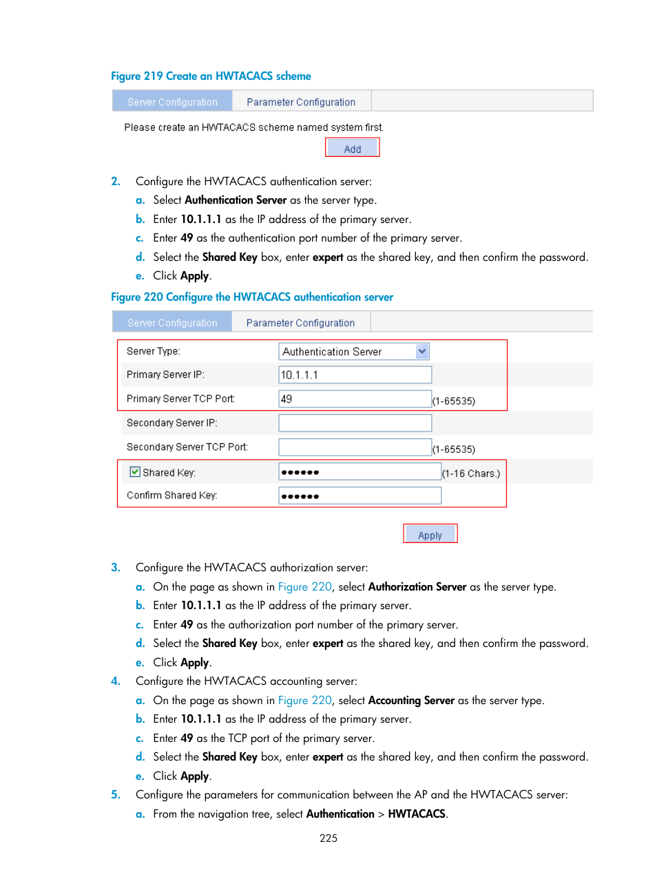 H3C Technologies H3C WA3600 Series Access Points User Manual | Page 238 / 447