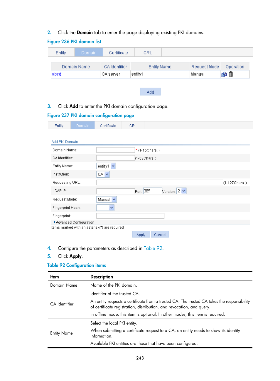 H3C Technologies H3C WA3600 Series Access Points User Manual | Page 256 / 447