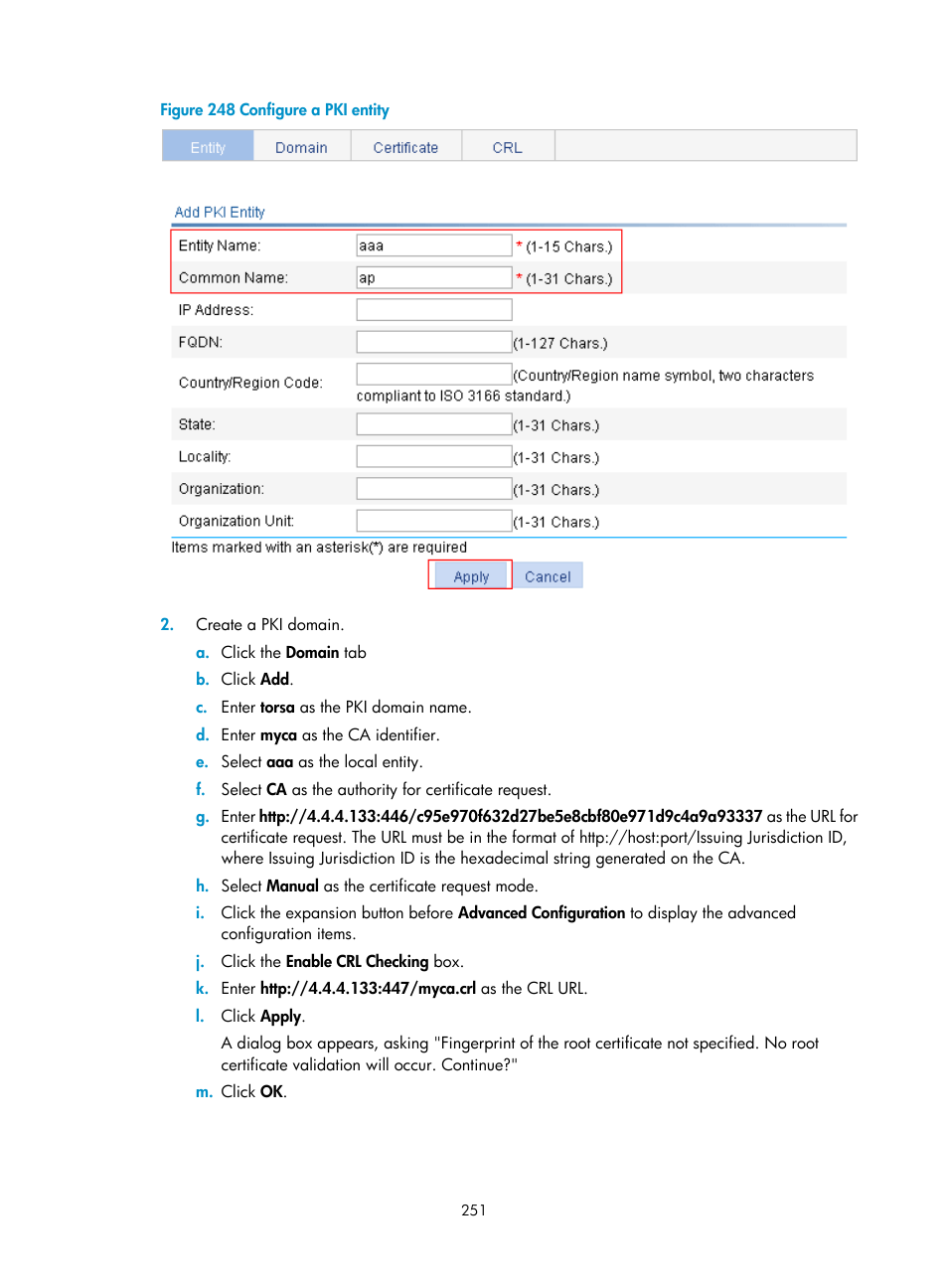 H3C Technologies H3C WA3600 Series Access Points User Manual | Page 264 / 447