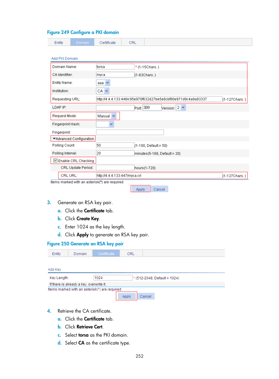 H3C Technologies H3C WA3600 Series Access Points User Manual | Page 265 / 447