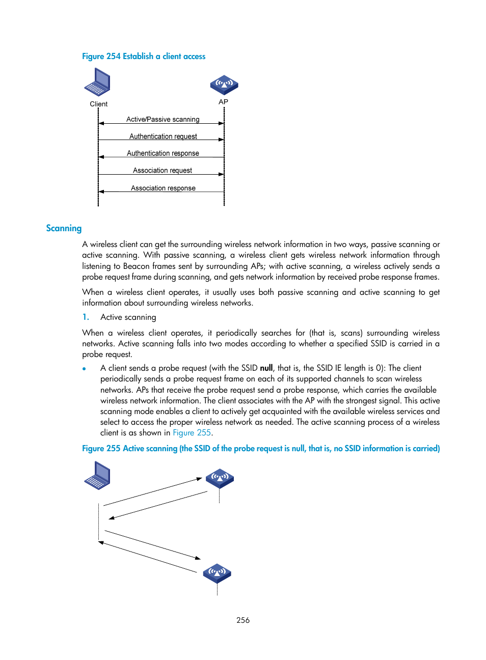 Scanning | H3C Technologies H3C WA3600 Series Access Points User Manual | Page 269 / 447