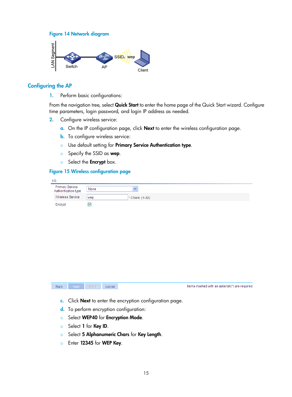 Configuring the ap | H3C Technologies H3C WA3600 Series Access Points User Manual | Page 28 / 447