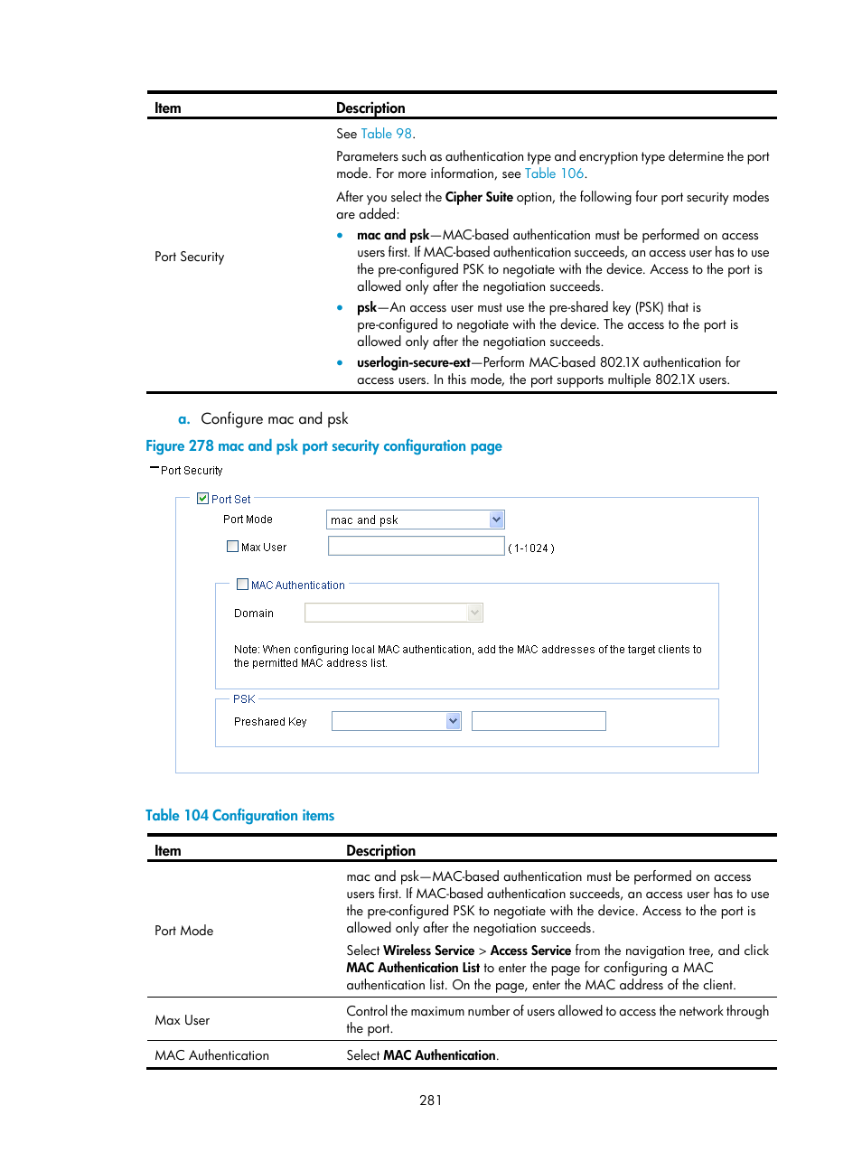 H3C Technologies H3C WA3600 Series Access Points User Manual | Page 294 / 447