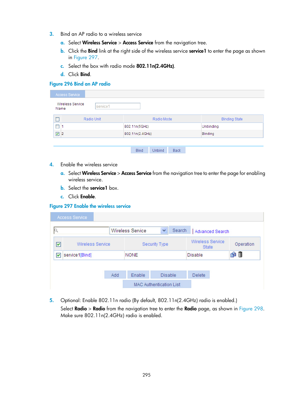 H3C Technologies H3C WA3600 Series Access Points User Manual | Page 308 / 447