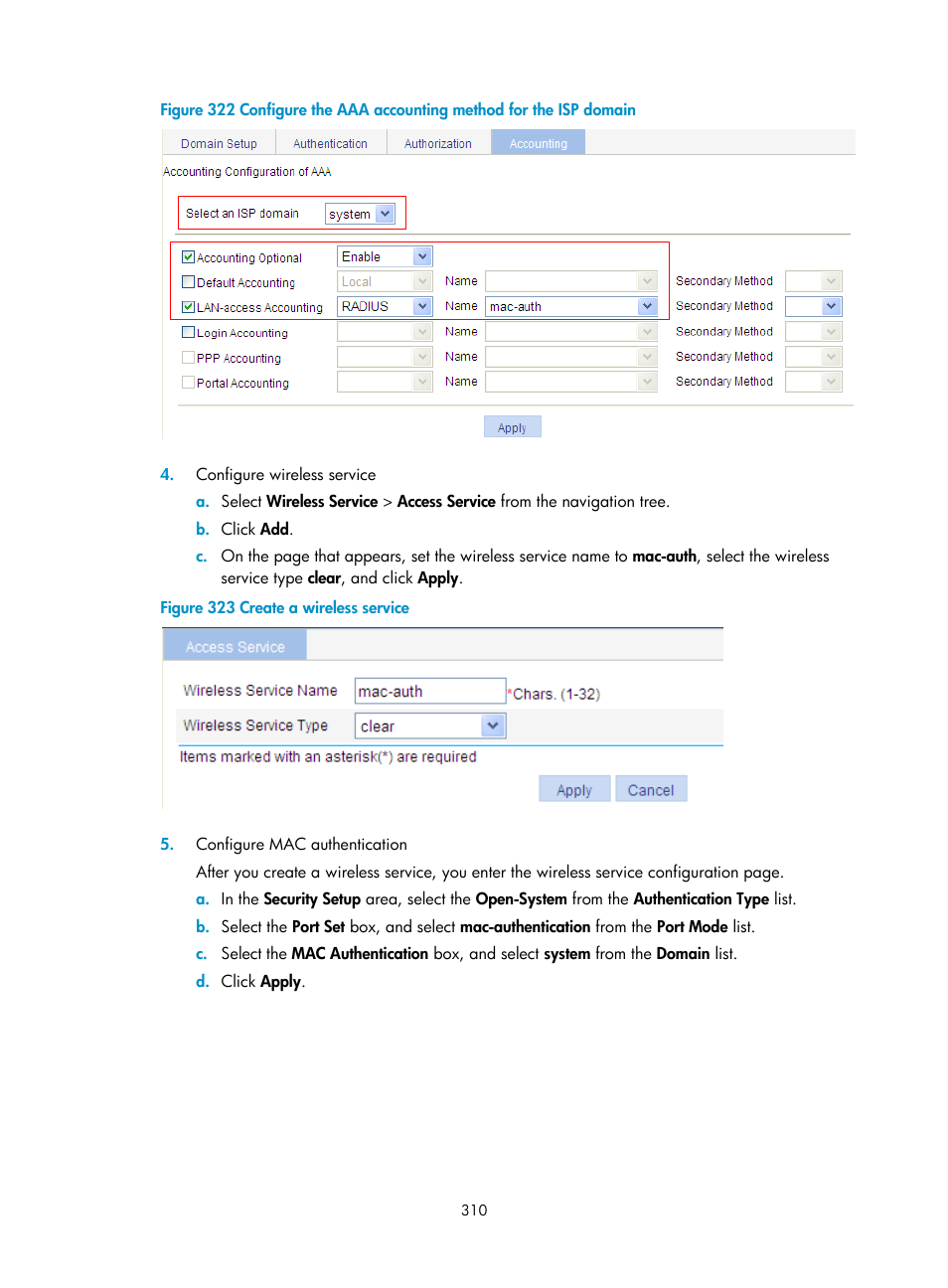 H3C Technologies H3C WA3600 Series Access Points User Manual | Page 323 / 447