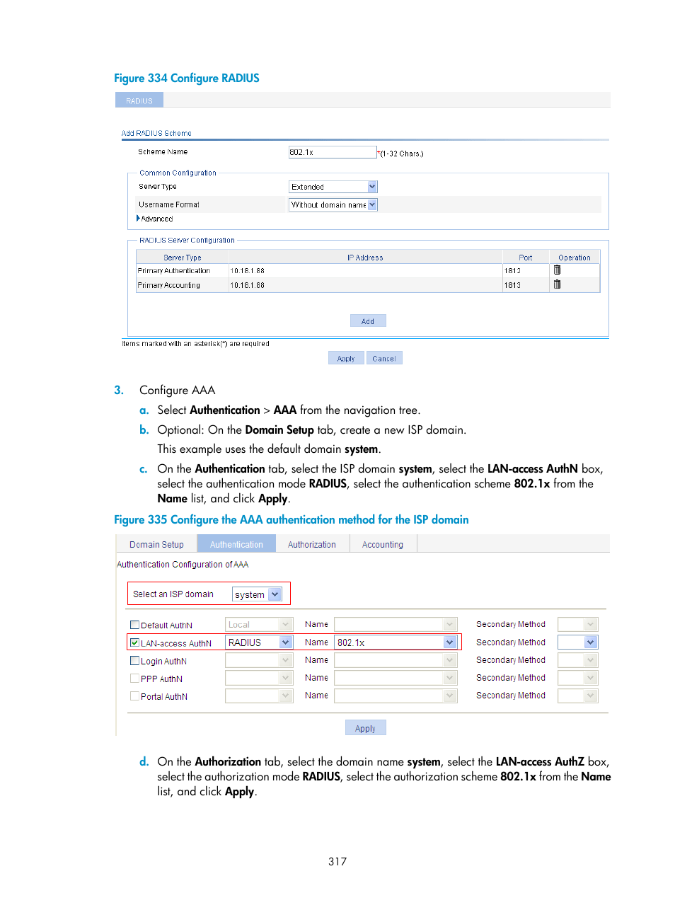 H3C Technologies H3C WA3600 Series Access Points User Manual | Page 330 / 447