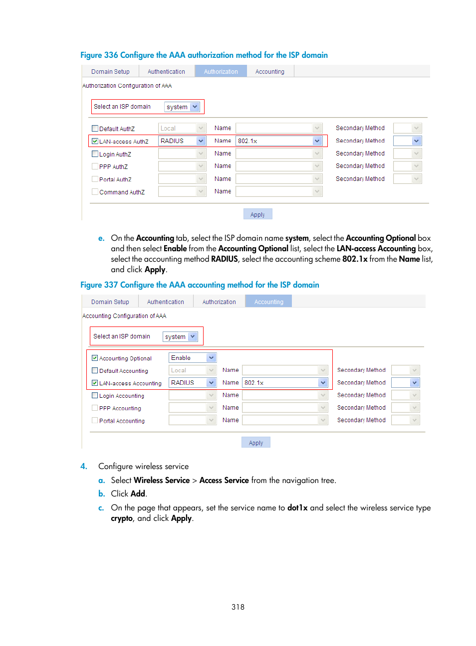 H3C Technologies H3C WA3600 Series Access Points User Manual | Page 331 / 447