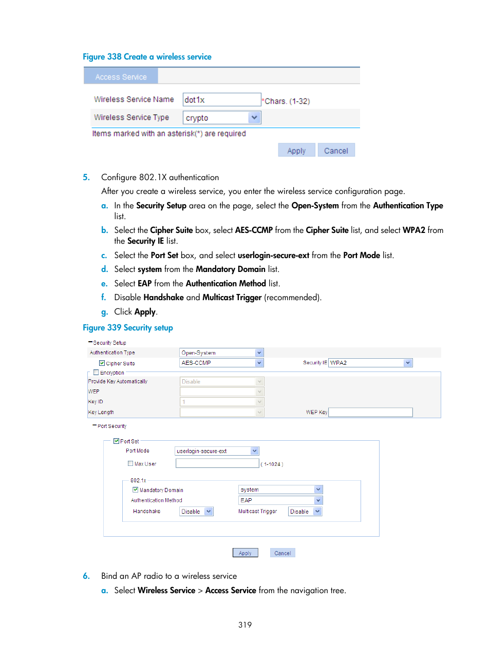 H3C Technologies H3C WA3600 Series Access Points User Manual | Page 332 / 447