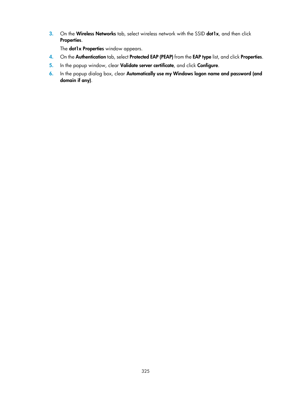 H3C Technologies H3C WA3600 Series Access Points User Manual | Page 338 / 447