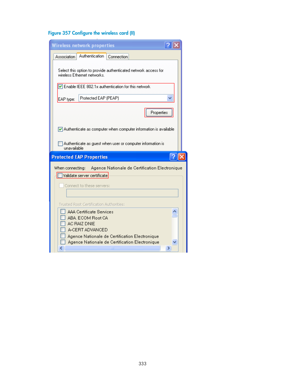 H3C Technologies H3C WA3600 Series Access Points User Manual | Page 346 / 447