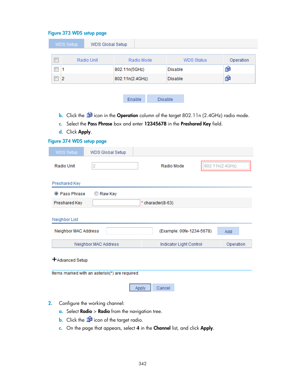 H3C Technologies H3C WA3600 Series Access Points User Manual | Page 355 / 447