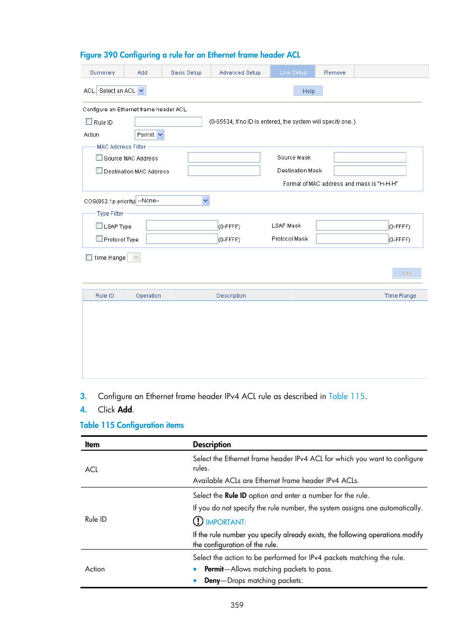 H3C Technologies H3C WA3600 Series Access Points User Manual | Page 372 / 447