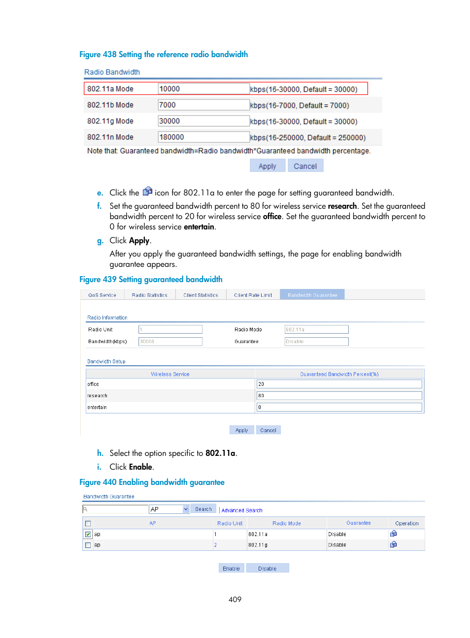 H3C Technologies H3C WA3600 Series Access Points User Manual | Page 422 / 447