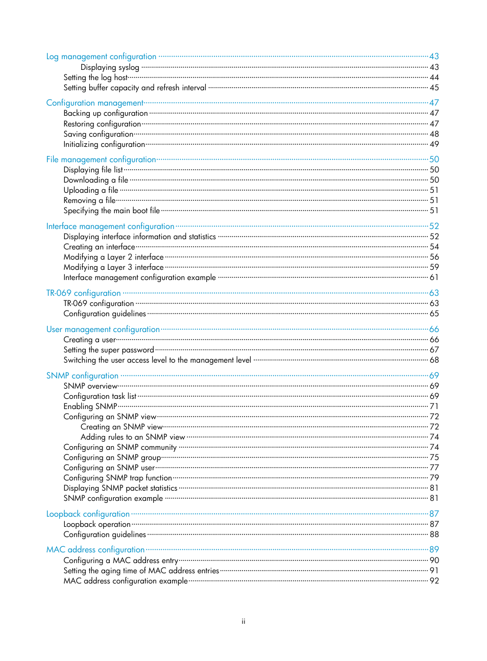 H3C Technologies H3C WA3600 Series Access Points User Manual | Page 7 / 447