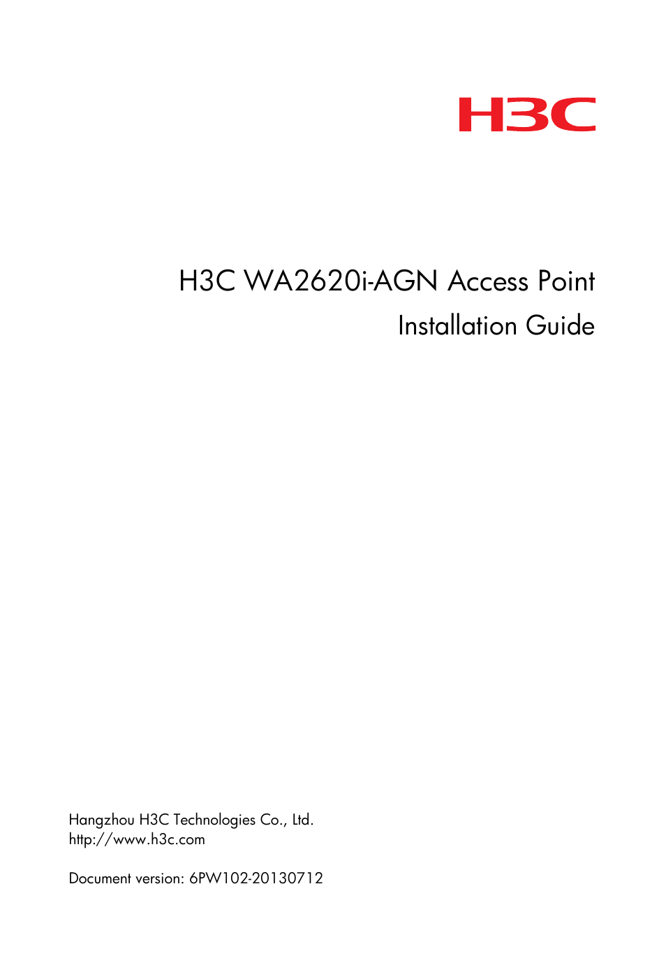 H3C Technologies H3C WA2600 Series WLAN Access Points User Manual | 35 pages