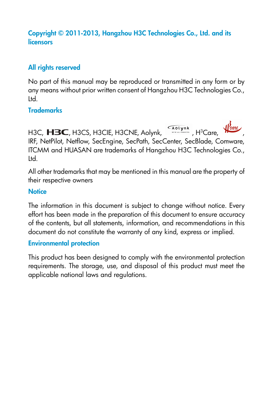 H3C Technologies H3C WA2600 Series WLAN Access Points User Manual | Page 2 / 35