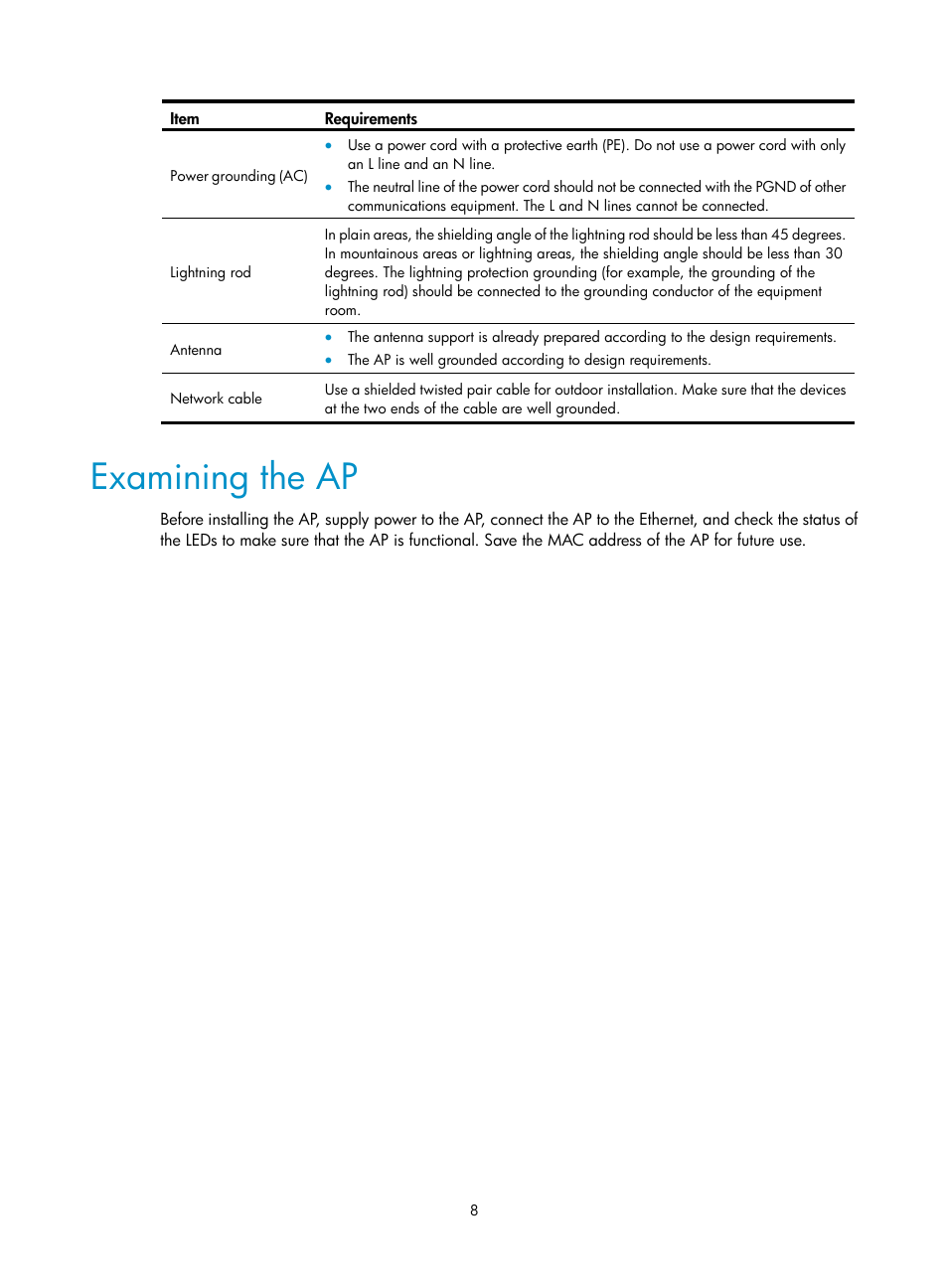 Examining the ap | H3C Technologies H3C WA2600 Series WLAN Access Points User Manual | Page 13 / 30