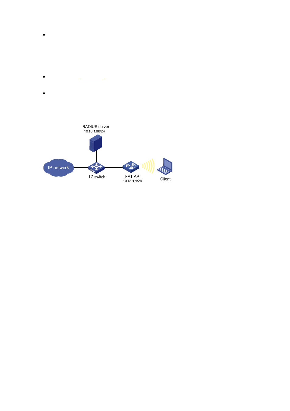 Mac-and-psk authentication configuration example, Network requirements, Configuration procedure | H3C Technologies H3C WA2600 Series WLAN Access Points User Manual | Page 28 / 84