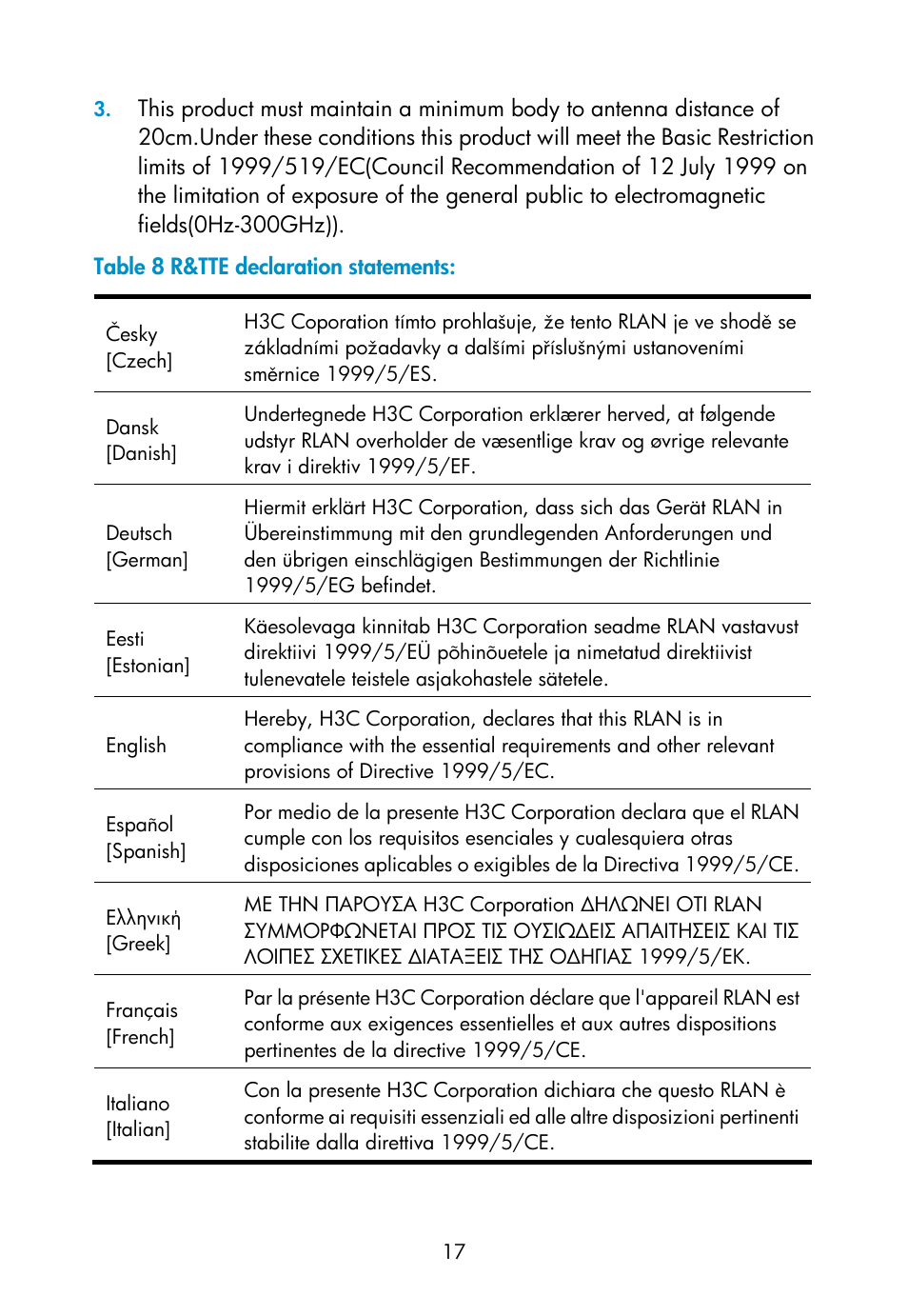 H3C Technologies H3C WA2110-AG Wireless LAN Access Point User Manual | Page 23 / 31