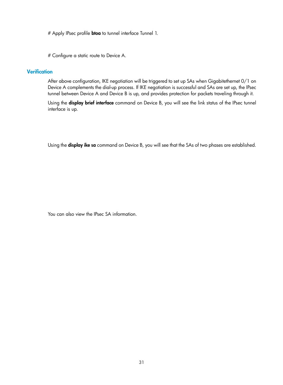 Verification | H3C Technologies H3C SecPath F1000-E User Manual | Page 159 / 182