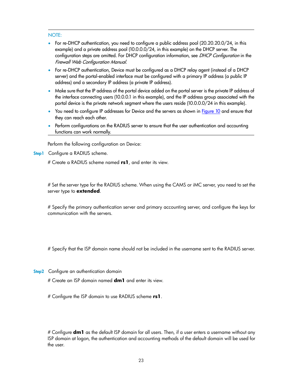 H3C Technologies H3C SecPath F1000-E User Manual | Page 24 / 182