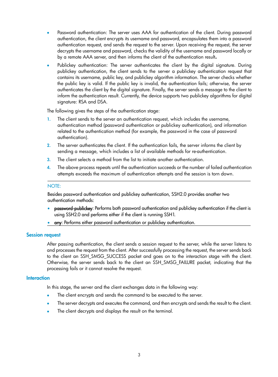 Session request, Interaction | H3C Technologies H3C SecPath F1000-E User Manual | Page 59 / 182