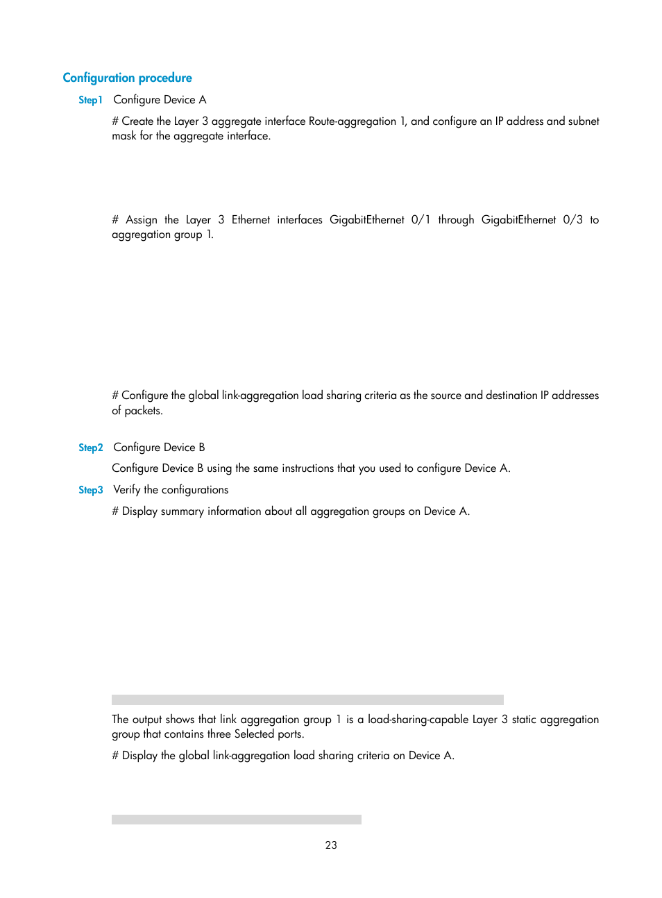 Configuration procedure | H3C Technologies H3C SecPath F1000-E User Manual | Page 39 / 57