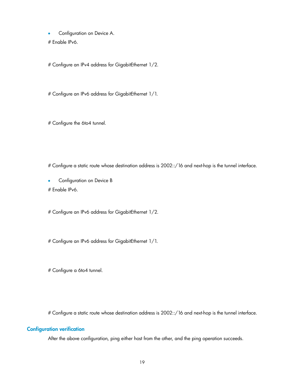 Configuration verification | H3C Technologies H3C SecPath F1000-E User Manual | Page 165 / 198