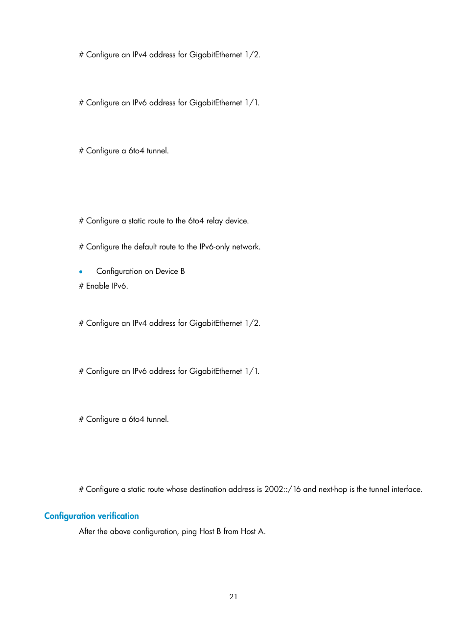 Configuration verification | H3C Technologies H3C SecPath F1000-E User Manual | Page 167 / 198