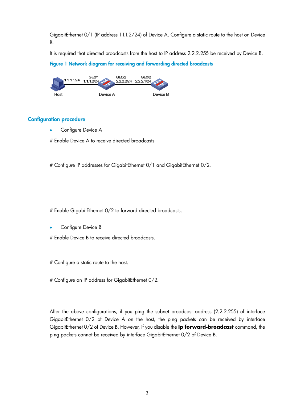 Configuration procedure | H3C Technologies H3C SecPath F1000-E User Manual | Page 23 / 198