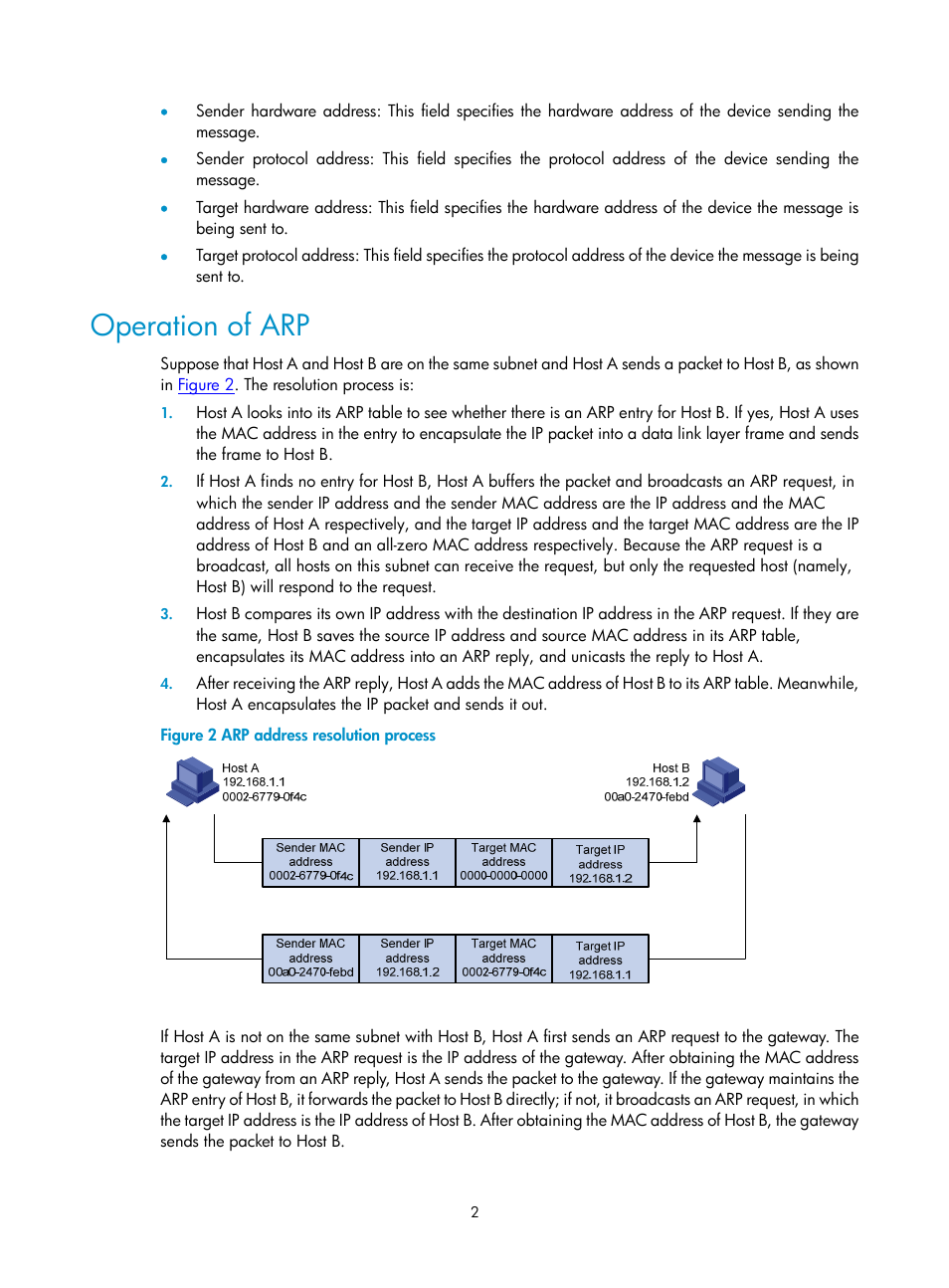 Operation of arp | H3C Technologies H3C SecPath F1000-E User Manual | Page 3 / 198