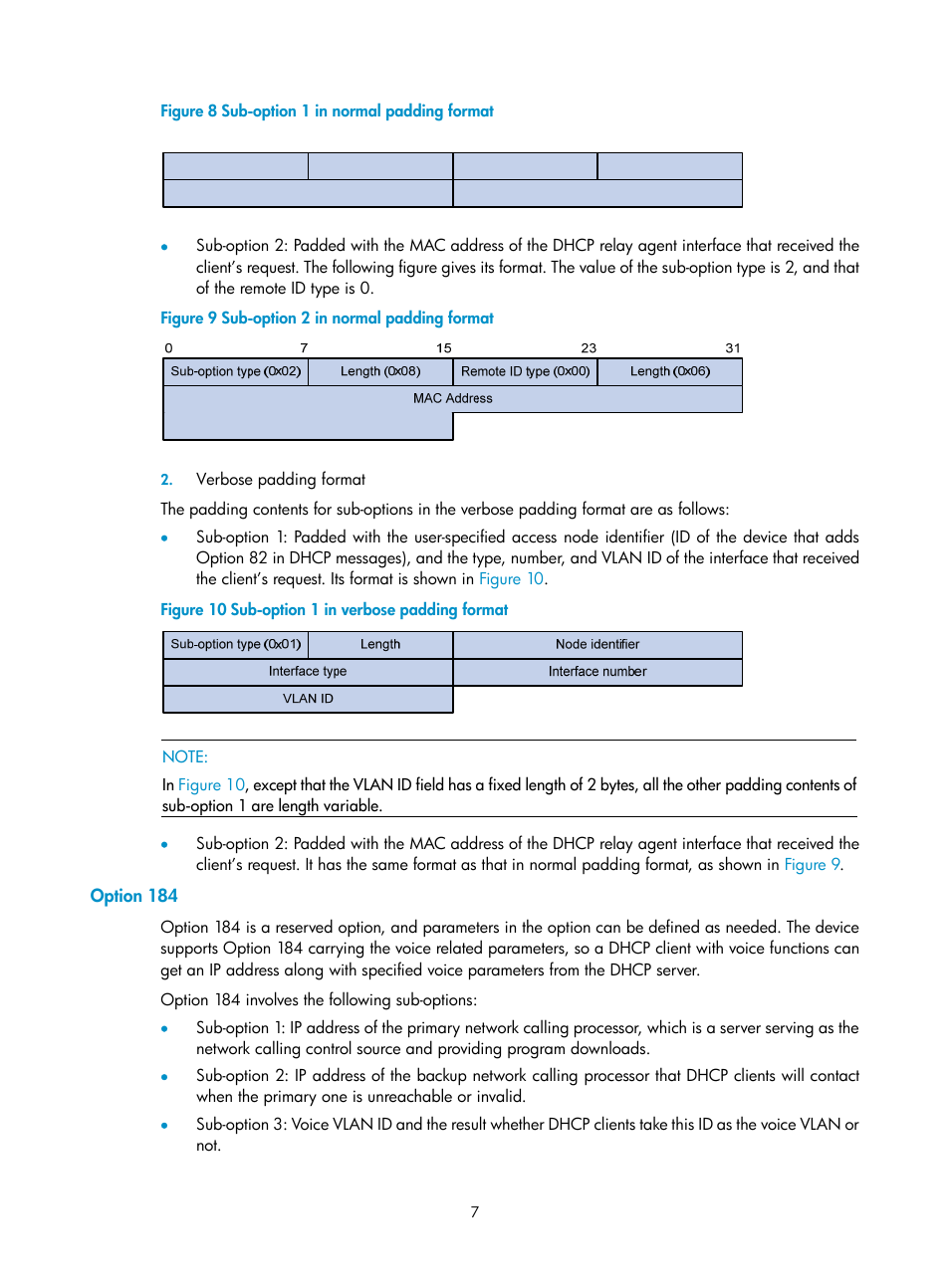 Option 184 | H3C Technologies H3C SecPath F1000-E User Manual | Page 39 / 198