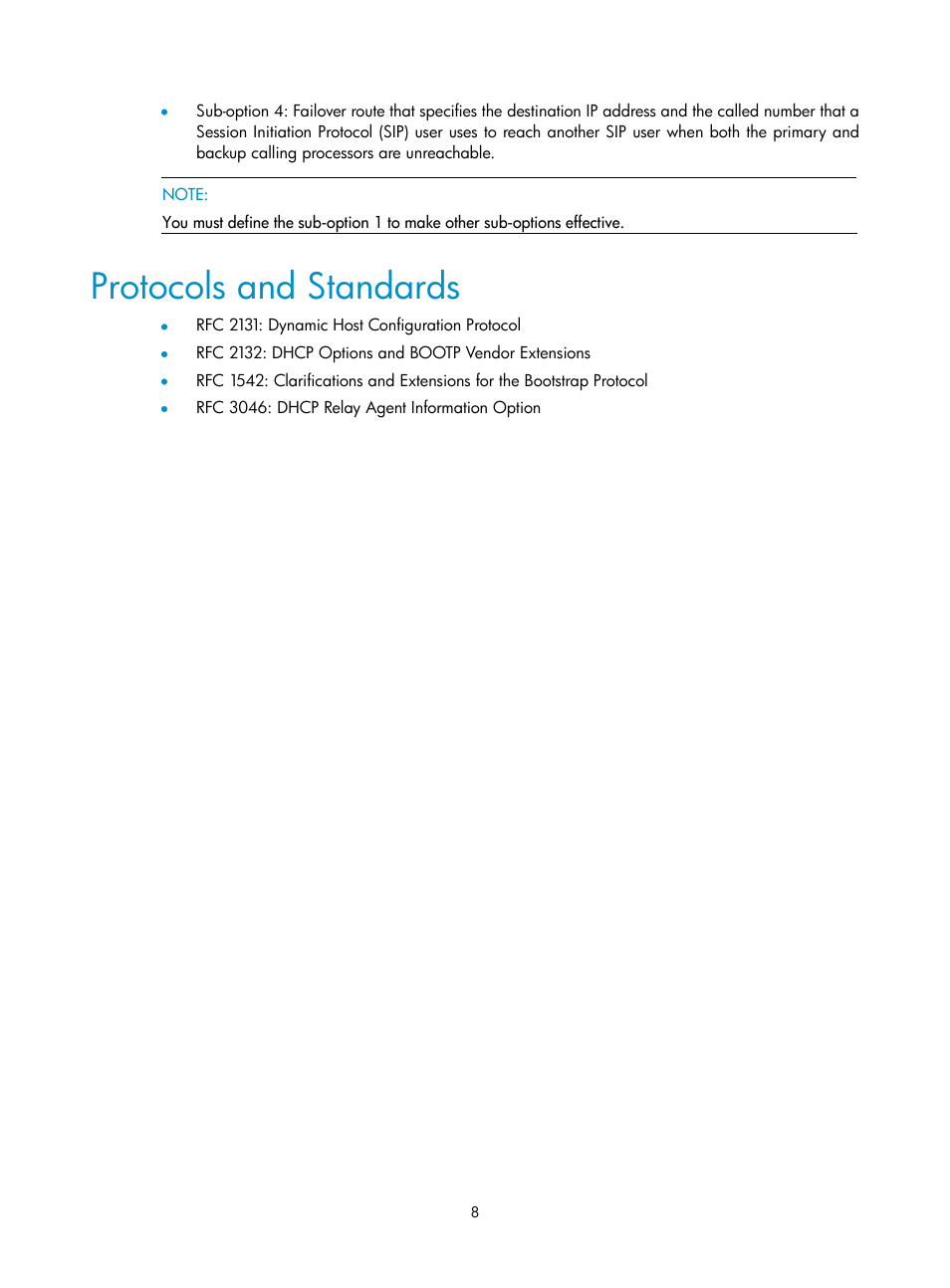 Protocols and standards | H3C Technologies H3C SecPath F1000-E User Manual | Page 40 / 198