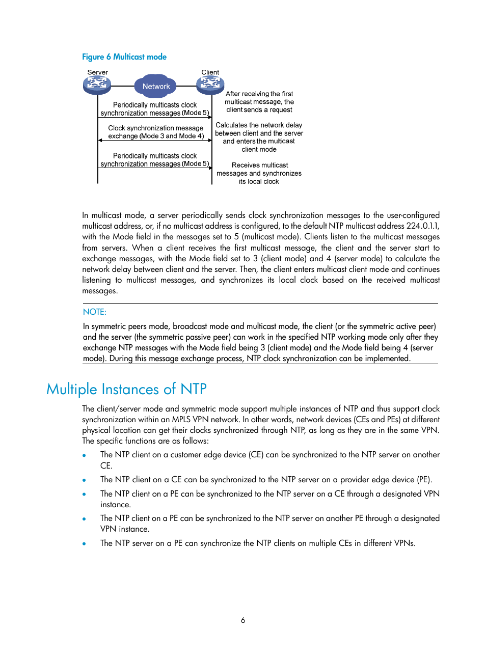 Multiple instances of ntp | H3C Technologies H3C SecPath F1000-E User Manual | Page 118 / 326