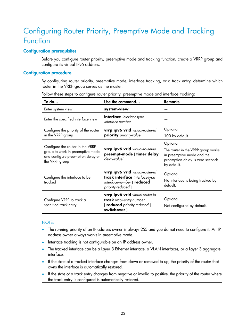 Configuration prerequisites, Configuration procedure | H3C Technologies H3C SecPath F1000-E User Manual | Page 23 / 326